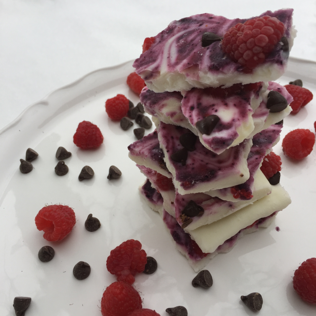 Valentine’s Frozen Greek Yogurt Bark