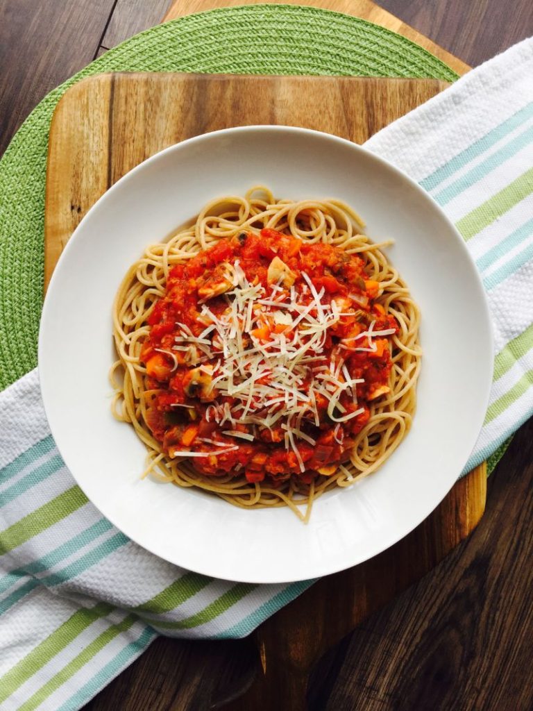 Canada 150- Saskatchewan Lentil Bolognese Spaghetti