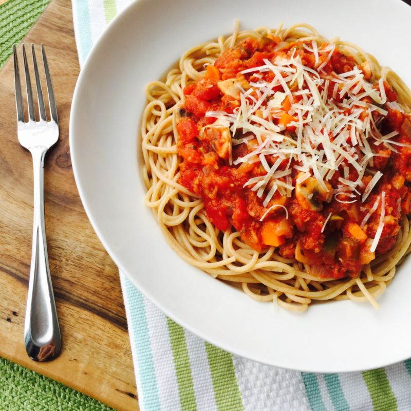 Canada 150- Saskatchewan Lentil Bolognese Spaghetti