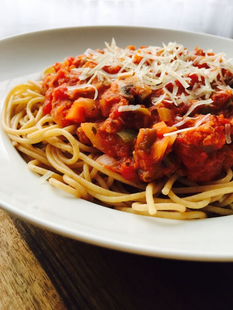 Canada 150- Saskatchewan Lentil Bolognese Spaghetti