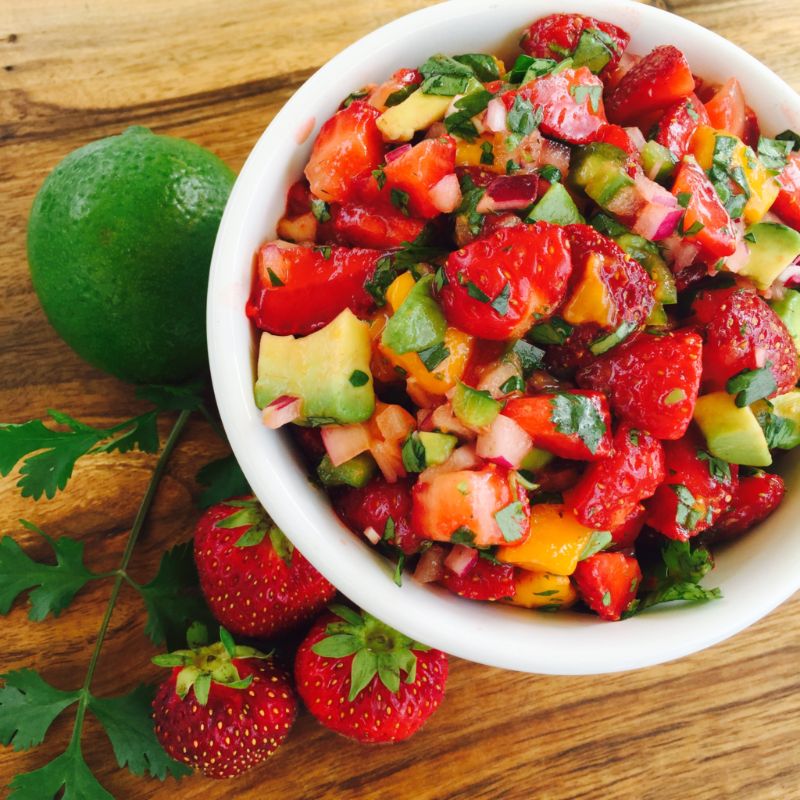 Canada 150- Ontario Strawberry Mango Salsa