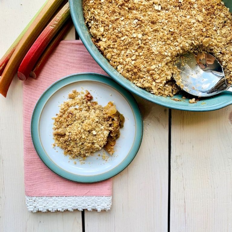 Rhubarb Apple Crisp