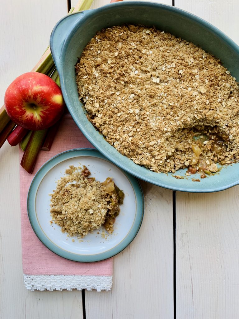 Rhubarb Apple Crisp