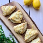 Lemon Buttermilk Scones with Lemon Glaze